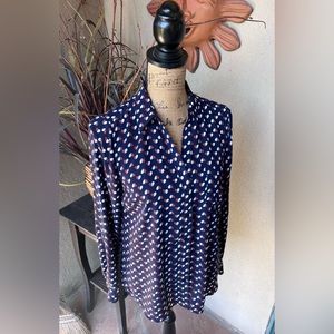 The Limited Heart Print Long Sleeve Button Up Shirt